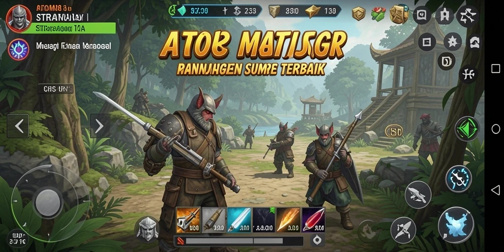 Tampilan gameplay menarik dari ATOM138 yang menonjolkan strategi SLG.