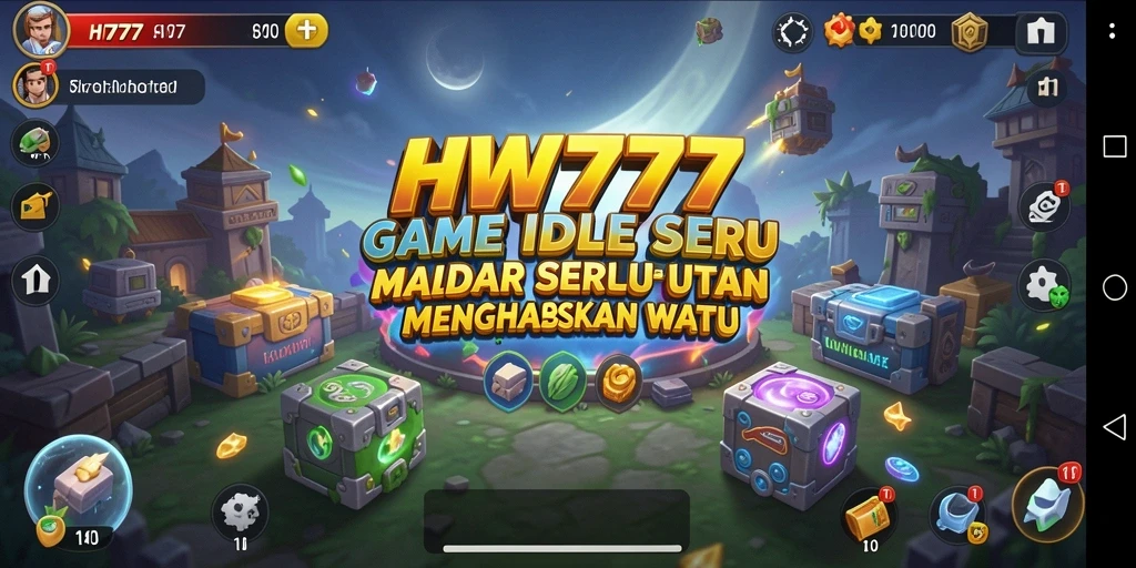 Tampilan gameplay HW777 yang santai dan penuh strategi.