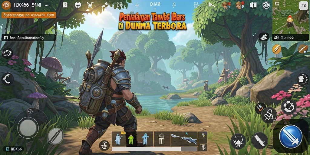 Gameplay mendalam IDX66 di dunia terbuka yang luas.