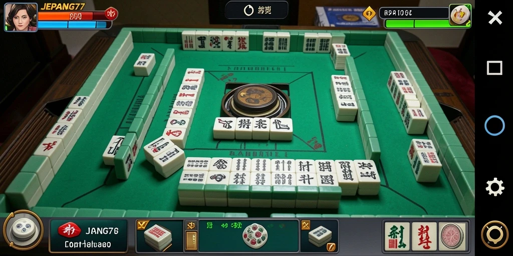 Tampilan menarik gameplay Mahjong JEPANG77 dengan antarmuka yang ramah pengguna.