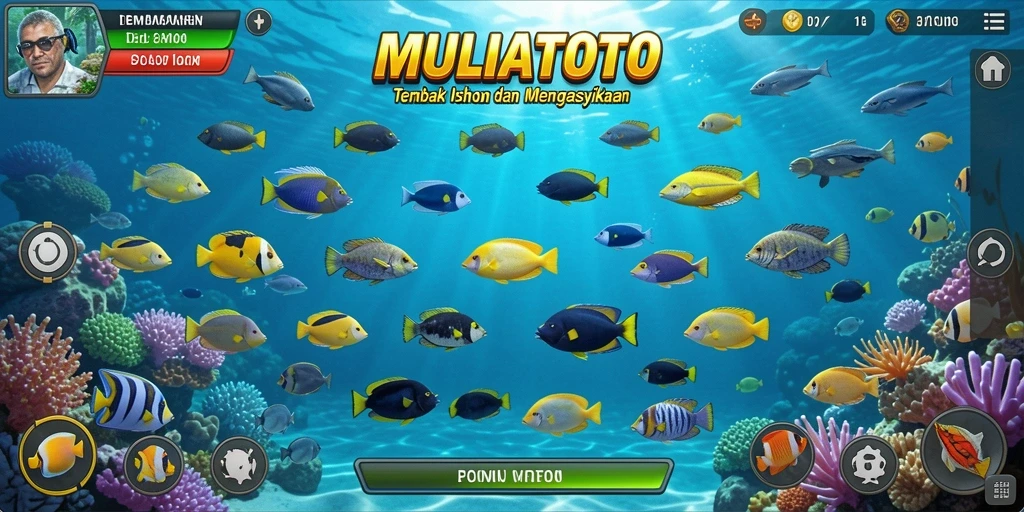 Screenshot gameplay Tembak Ikan MULIATOTO yang seru.