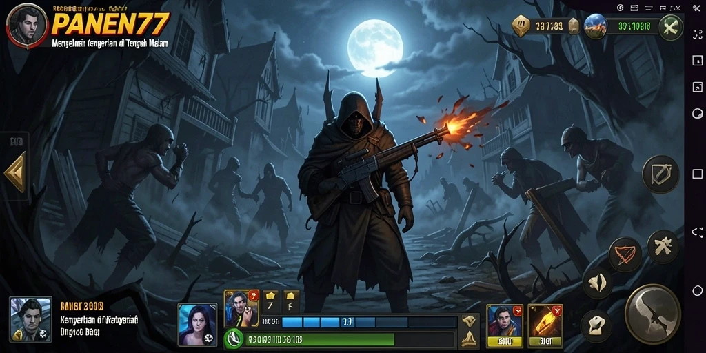 Gameplay menegangkan dengan atmosfer mencekam dan elemen kegelapan.