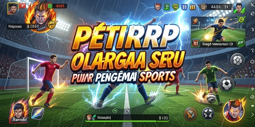 Tampilan gameplay seru PETIRRP dalam aksi olahraga yang mendebarkan.