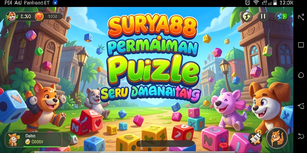 Tampilan gameplay menarik dari SURYA88 dengan tantangan Puzzle.