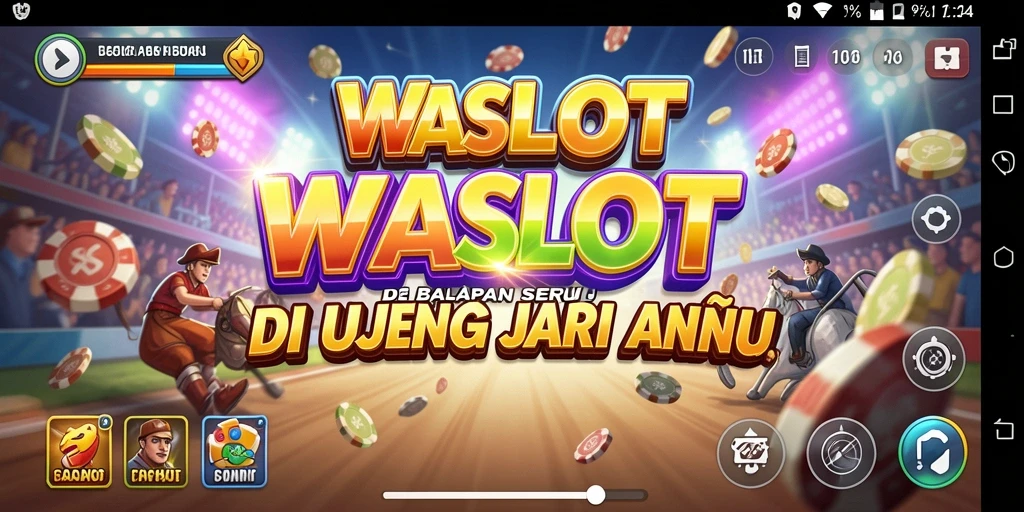Tampilan gameplay WASLOT dengan aksi balap yang mendebarkan